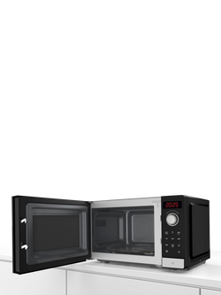Bosch FFL023MS2B Freestanding Microwave, 20L, Black - view 2, Black