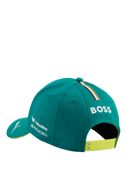 PUMA Aston Martin F1 Team Replica Baseball Cap, Green Lux - view 2, Green Lux
