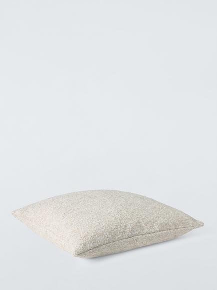 John Lewis Boucle Cushion, Natural - view 2, Natural