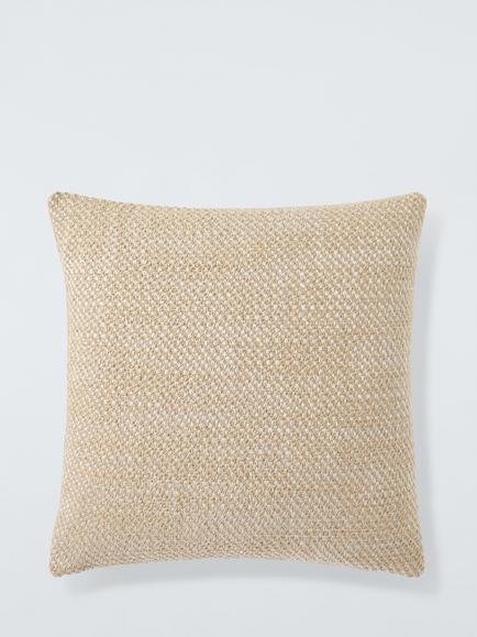 John Lewis Scandi Twill Cushion, Sand