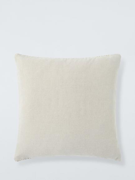 John Lewis Scandi Twill Cushion - view 2, Sand