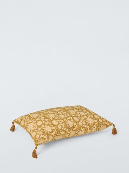 John Lewis Timeless Trail Cushion, Ochre - view 2, Ochre