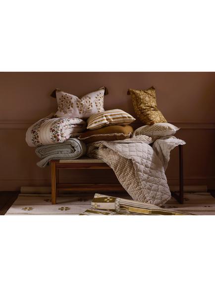 John Lewis Timeless Trail Cushion, Ochre - view 2, Ochre