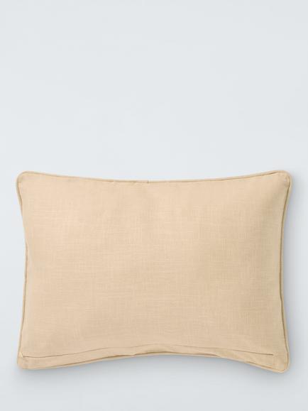 John Lewis Corded Geo Rectangular Cushion - view 2, Blue