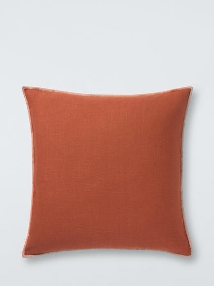 John Lewis Overlock Cushion, Sienna