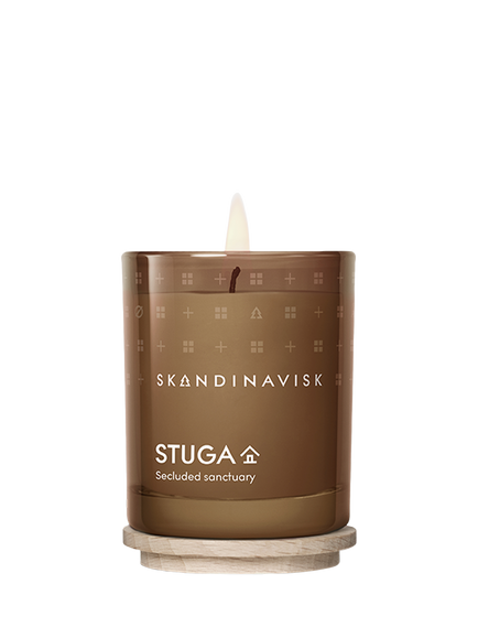 SKANDINAVISK Stuga Scented Candle, 65g - view 2, Auburn Woods