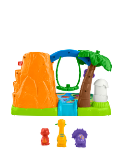 Fisher-Price Little People Dinosaur Village & Play Mat Playset, Multi