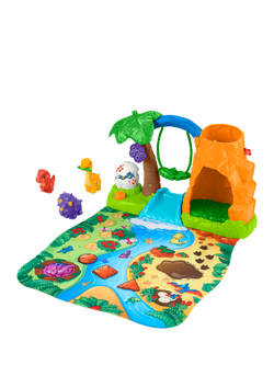 Fisher-Price Little People Dinosaur Village & Play Mat Playset - view 2, Multi