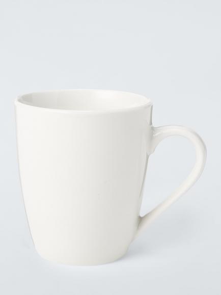 John Lewis Eat Porcelain Mugs, Set of 4, 355ml, White - view 2, White White