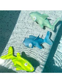 Sunnylife Salty the Shark Dive Buddies, Set of 3 - view 2, Aqua Neon Yellow