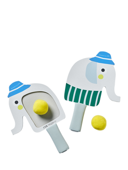 Sunnylife Eli the Elephant Riptape Beach Bats, Set of 2, Multi