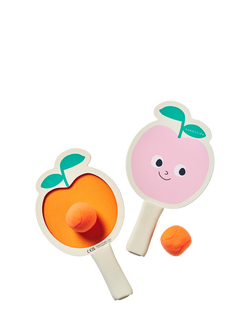 Sunnylife Poppy the Peach Riptape Beach Bats, Set of 2, Multi