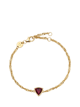 Daisy London Birthstone Bracelet, July/Ruby