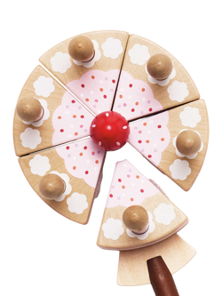 Le Toy Van Birthday Cake, FSC-Certified (Teak Wood) - view 2, Multi