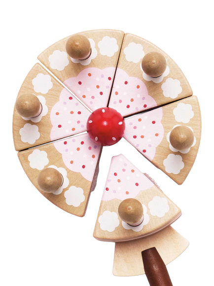 Le Toy Van Birthday Cake, FSC-Certified (Teak Wood) - view 2, Multi