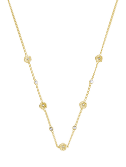 Coach Curb Chain Strand Necklace, Crystal - view 2, Crystal