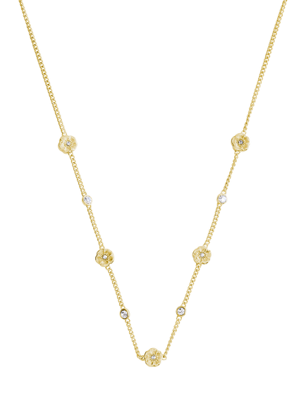 Coach Curb Chain Strand Necklace, Crystal - view 2, Crystal