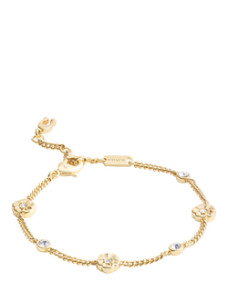 Coach Curb Chain Link Bracelet, Crystal, Crystal