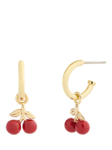 Coach Cherry Huggie Earrings, Red