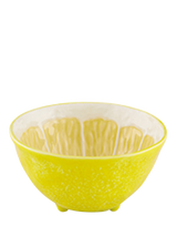 Bordallo Pinheiro Lemon Earthenware Bowl, 14cm, Yellow