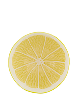 Bordallo Pinheiro Lemon Earthenware Bowl, 14cm, Yellow - view 2, Yellow