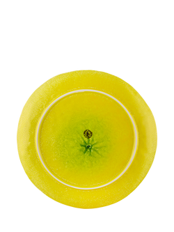 Bordallo Pinheiro Lemon Earthenware Charger Plate, 33cm, Yellow - view 2, Yellow
