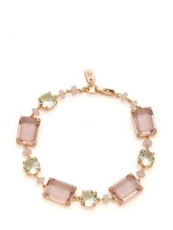 Lauren Ralph Lauren Crystal Stone Bracelet, Gold/ Pink, Gold/ Pink
