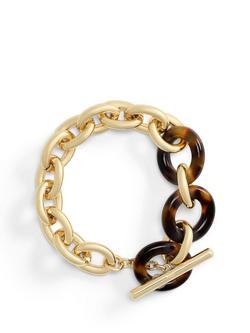 Lauren Ralph Lauren Toggle Bracelet, Gold/ Tortoise, Gold/ Tortoise