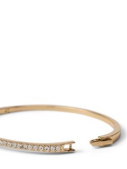 Lauren Ralph Lauren Pavé Crystal Bangle, Gold/Clear - view 2, Gold/ Clear