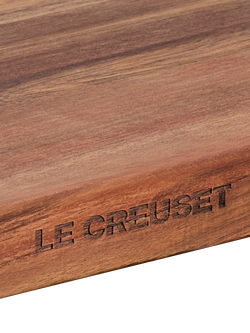 Le Creuset Acacia Wood Chopping Board, 40cm, Natural - view 2, Natural