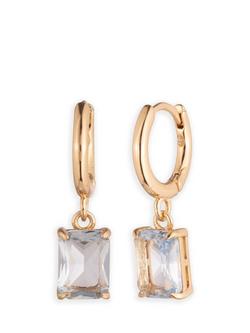 Lauren Ralph Lauren Crystal Drop Huggie Earrings, Gold/ Blue