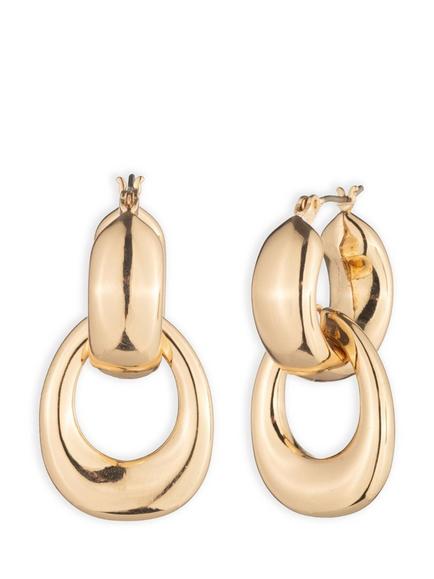Lauren Ralph Lauren Puffy Hoop Drop Earrings, Gold, Gold