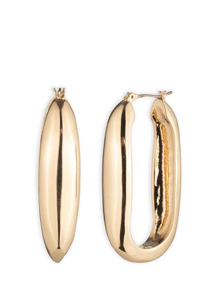 Lauren Ralph Lauren Puffy Link Hoop Earrings, Gold, Gold