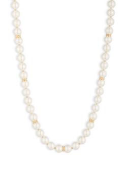 Lauren Ralph Lauren Pearl Necklace, Gold/ White, Gold/ White