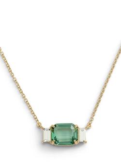 Lauren Ralph Lauren Erinite Stone Pendant Necklace, Gold/ Green - view 2, Gold/ Green