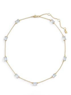 Lauren Ralph Lauren Crystal Stone Chain Necklace, Gold/ Blue