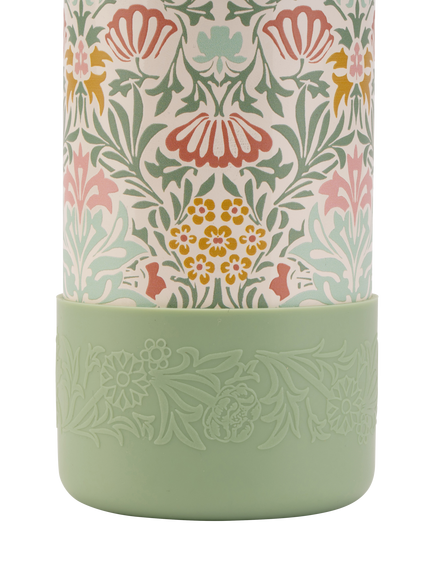 William Morris At Home Kitchen Garden Artichoke Print Drinks Bottle, 500ml, Cream - view 2, Cream