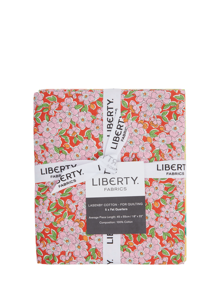 Liberty Fabrics Gifts From the Garden Lasenby Cotton Fat Quarter Quilting Fabric, Pack of 5, Yellow - view 2, Multi