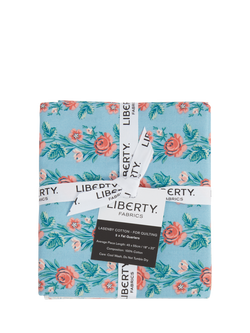 Liberty Fabrics Palace Gardens Lasenby Cotton Fat Quarter Quilting Fabric, Pack of 5, Blue/Pink - view 2, Multi