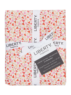 Liberty Fabrics Summer Fair Collection Fat Quarter Quilting Fabric, Pack of 5, Red/Green - view 2, Multi