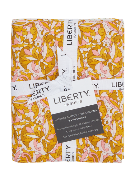 Liberty Fabrics Summer Fair Collection Fat Quarter Quilting Fabric, Pack of 5, Yellow - view 2, Multi
