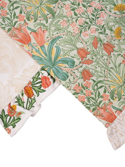 William Morris At Home Kitchen Garden Tea Towels, Set of 2, Multi - view 2, Multi