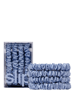 Slip® Pure Silk Skinny Scrunchies - view 2, Cornflower