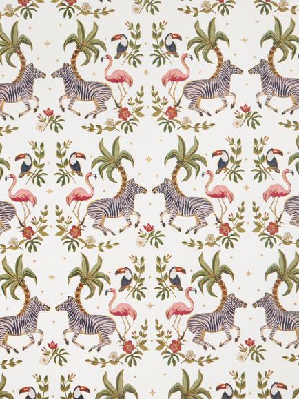 Elizabeth Scarlett Jungle Zebra Wrapping Paper, L3m, Multi - view 2, Multi