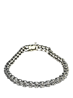 L & T Heirlooms Pre-loved 9ct White Gold Bracelet, White Gold