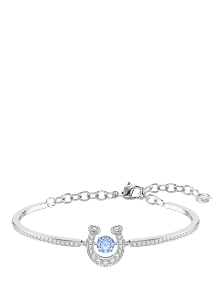 Swarovski Symbolica Horse Shoe Bangle Bracelet, Blue, Blue