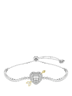 Swarovski Idyllia Crystal Heart with Arrow Bracelet, White, White