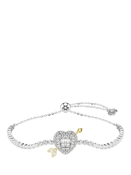 Swarovski Idyllia Crystal Heart with Arrow Bracelet, White, White