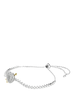 Swarovski Idyllia Crystal Heart with Arrow Bracelet, White - view 2, White