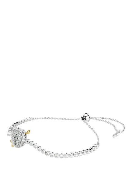 Swarovski Idyllia Crystal Heart with Arrow Bracelet, White - view 2, White